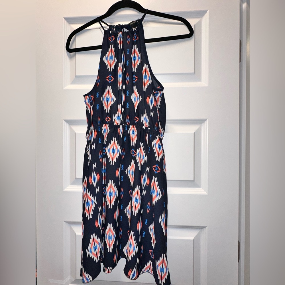Forever 21 open-back geometric pattern dress